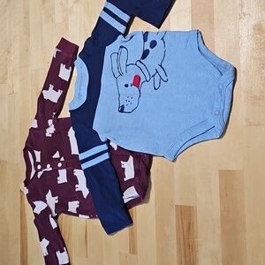 3 for $10 🐻 Baby Boy 12 Month Long Sleeve Bodysuit Bundle